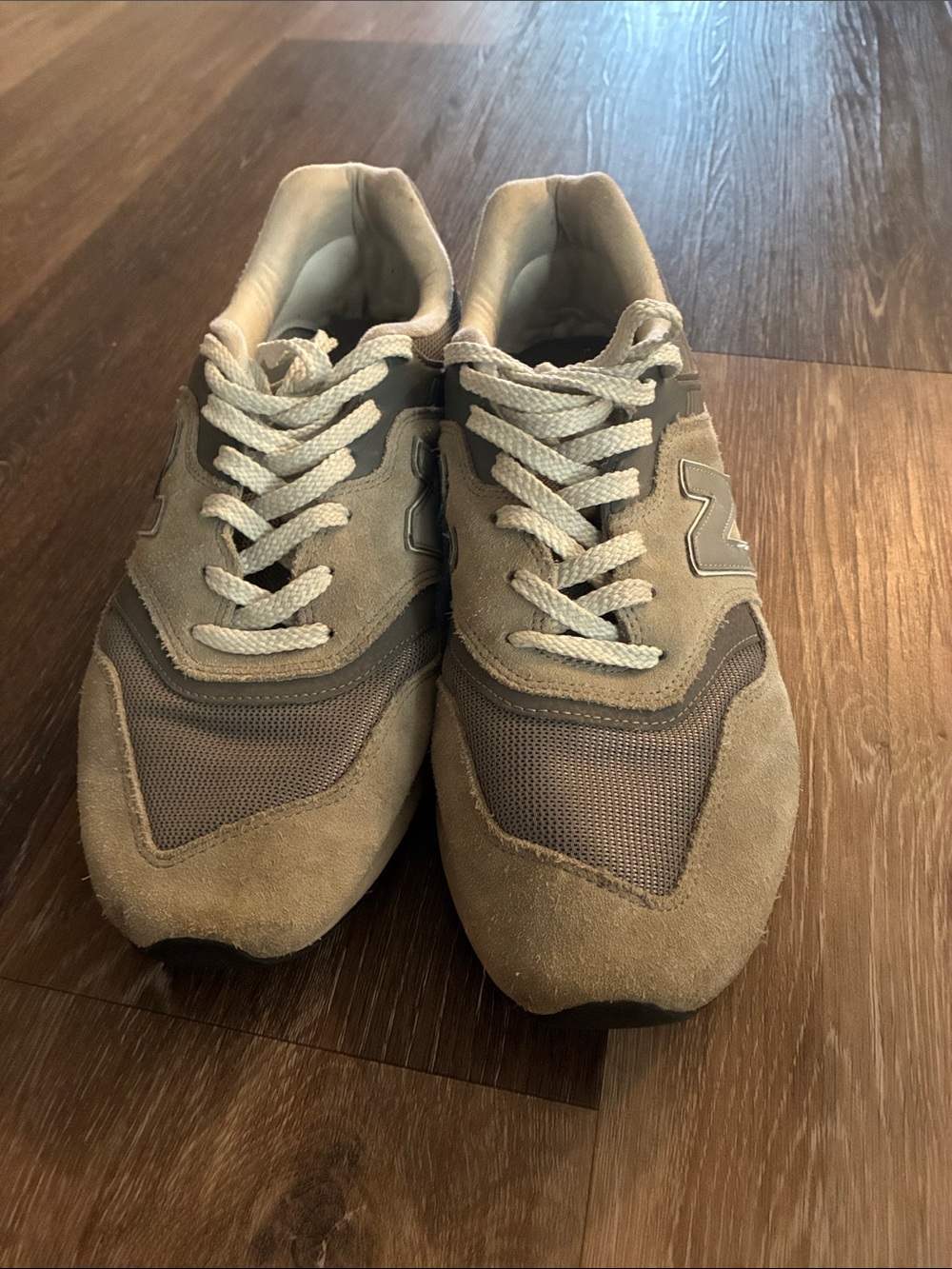 New Balance 997 Men's Sneakers in Taupe and Brown Suede